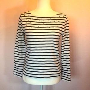 J Crew Woman’s with Crystal Bead Top